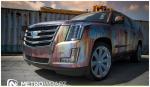Cadillac Escalade Rust Chrome by Metro Wrapz 2015 года